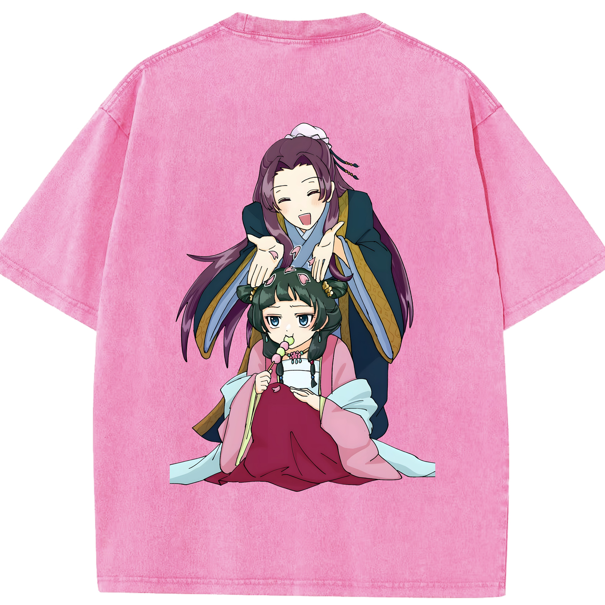 （画像用） 薬屋のひとりごと The Apothecary Diaries 綿100% ヴィンテージ風 半袖Tシャツ（背面プリント）